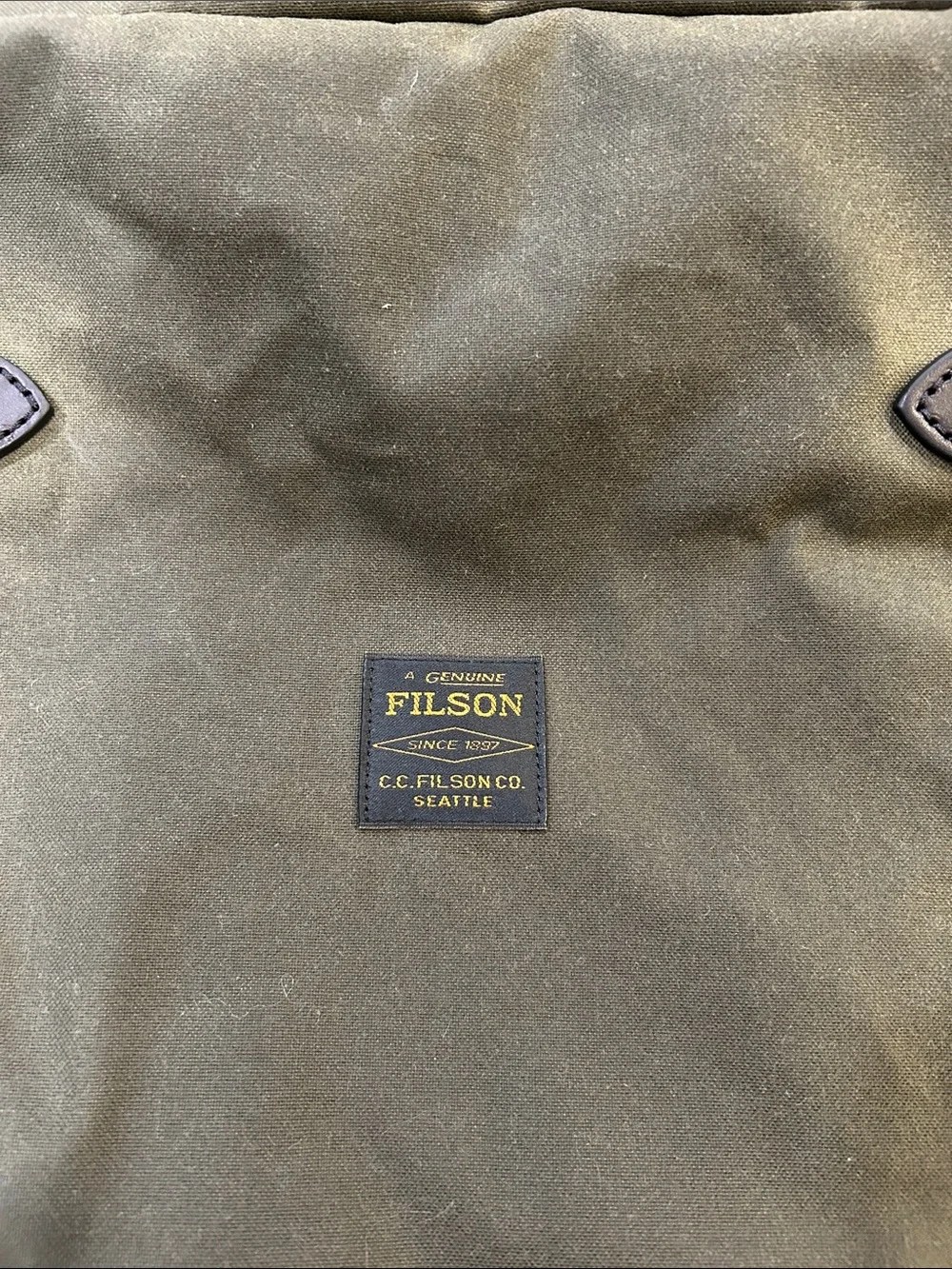 Filson Olive Green Canvas Duffel